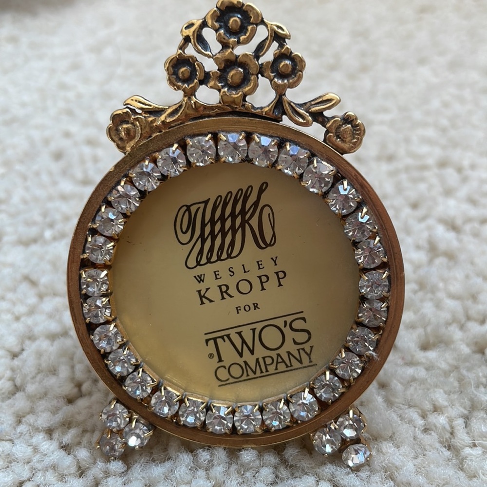 Small Gold Frame with Rhinestones- NEW - Picture 5 of 7